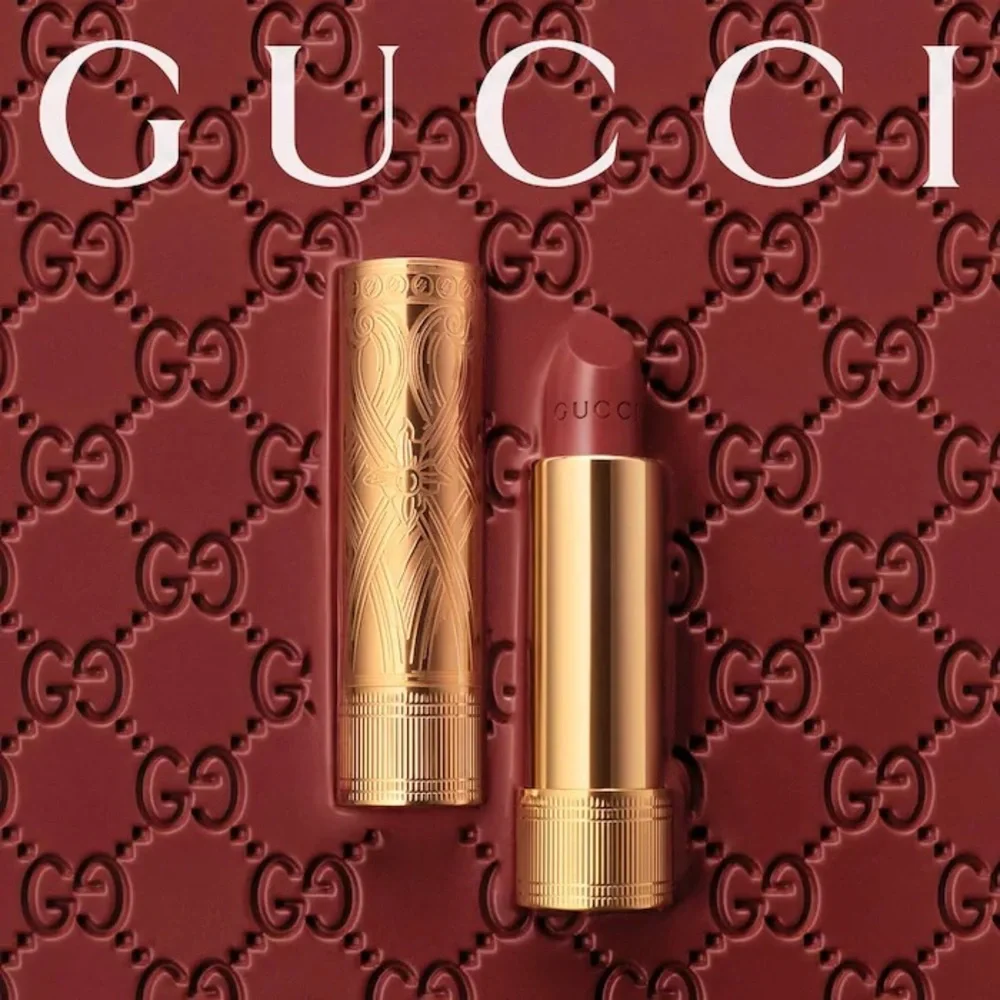 🆕 GUCCI Rouge à Lèvres Long-Lasting Satin Lipstick in Color 505 Janet Rust NIB